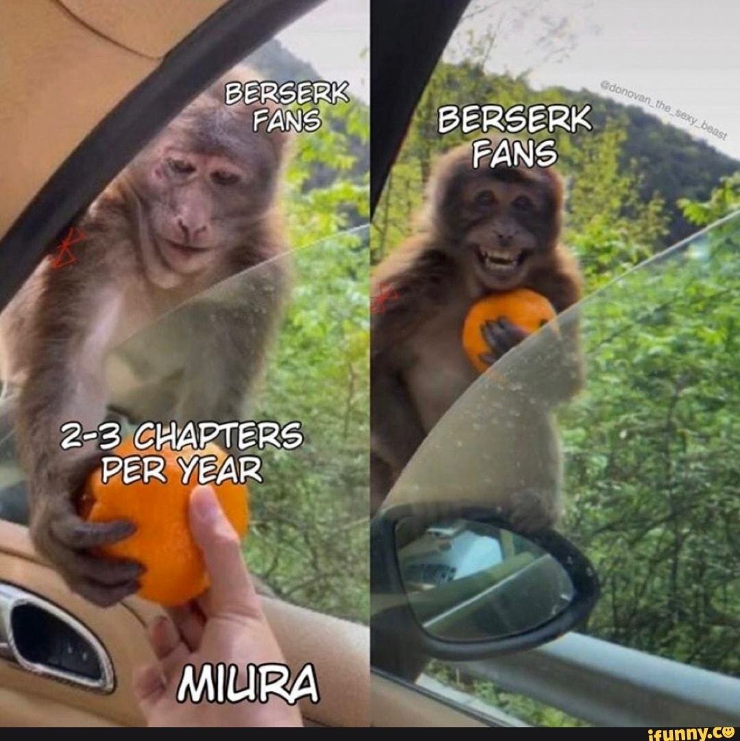 BERSERY FANS BERSERK FANS
2-2 CHAPTERS PER YEAR
MIURA