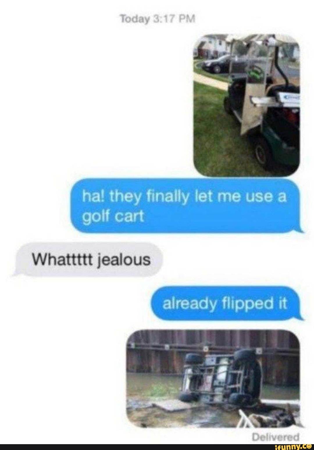 ha! they finally let me use a
golf cart
Whattttt jealous
