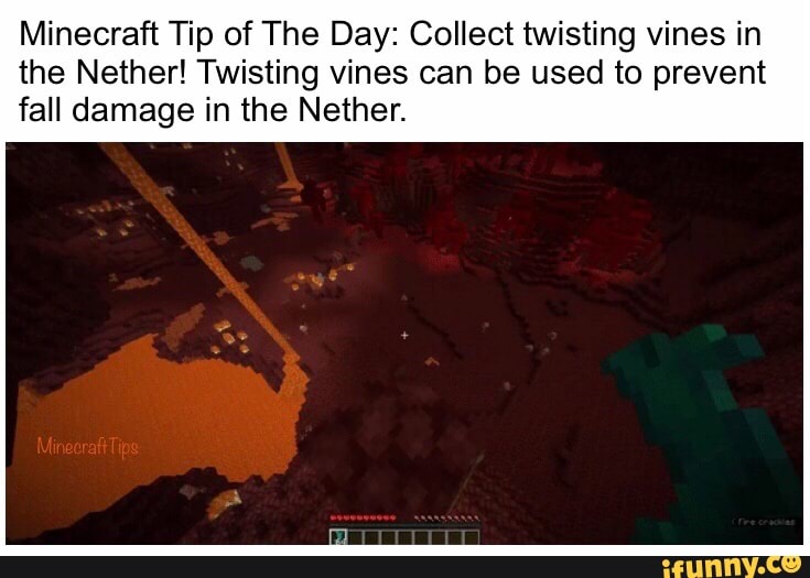 Minecraft Tip of The Day: Collect twisting vines in the Nether ...