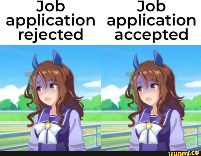 Job Job application application rejected accepted - iFunny