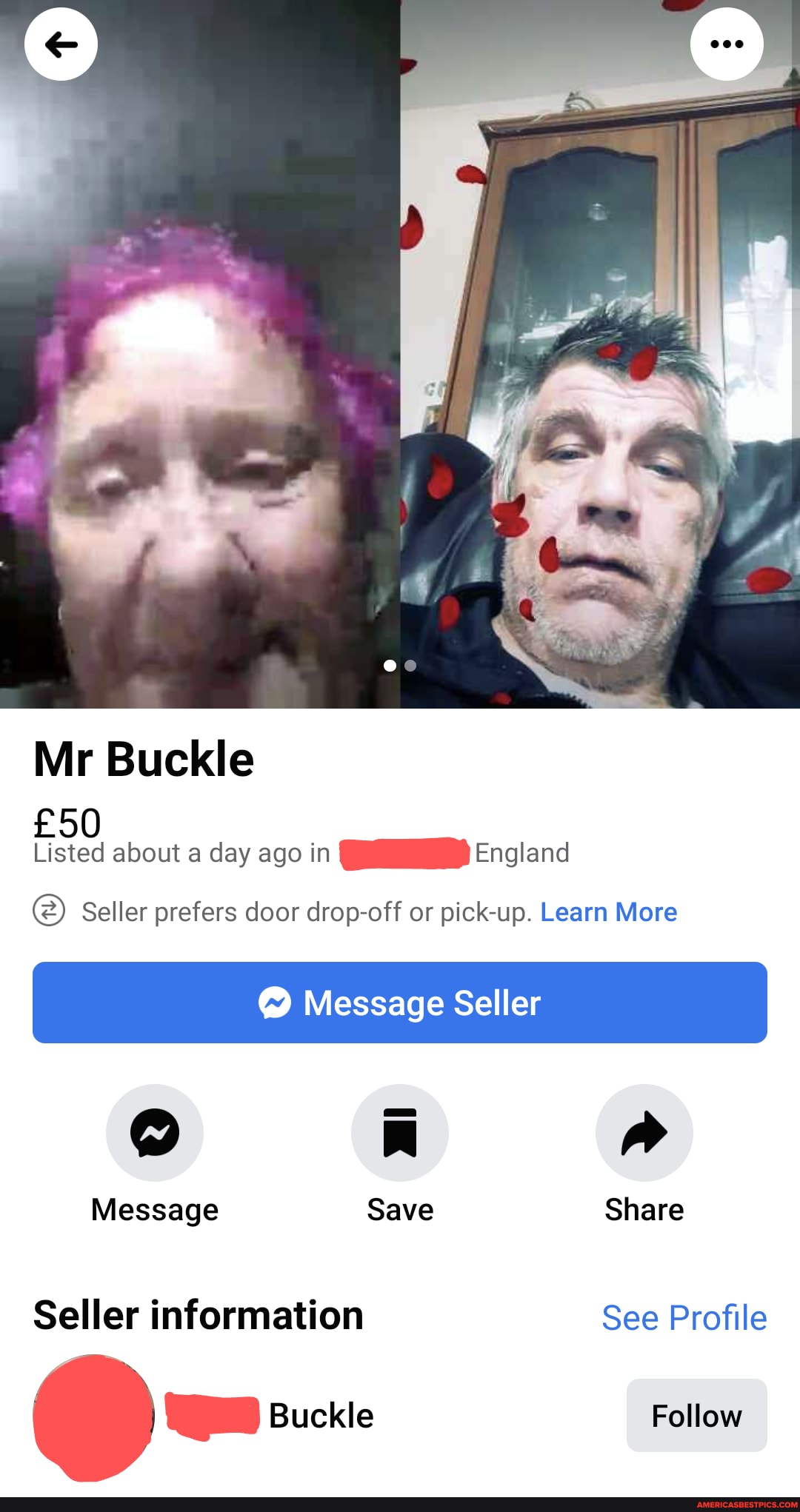 Mr Buckle
Listed about a day ago in -(England England
Seller prefers door drop-off or pick-up. Learn More
Message Seller
Message Save Share
Seller information See Profile
Buckle Follow