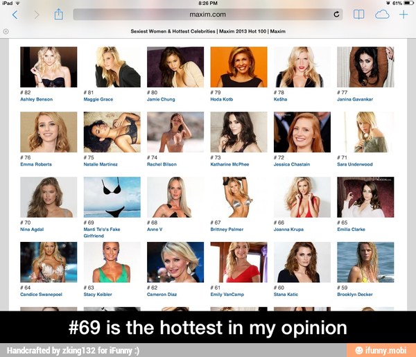 a PIN - #69 is the hottest in my opinion
