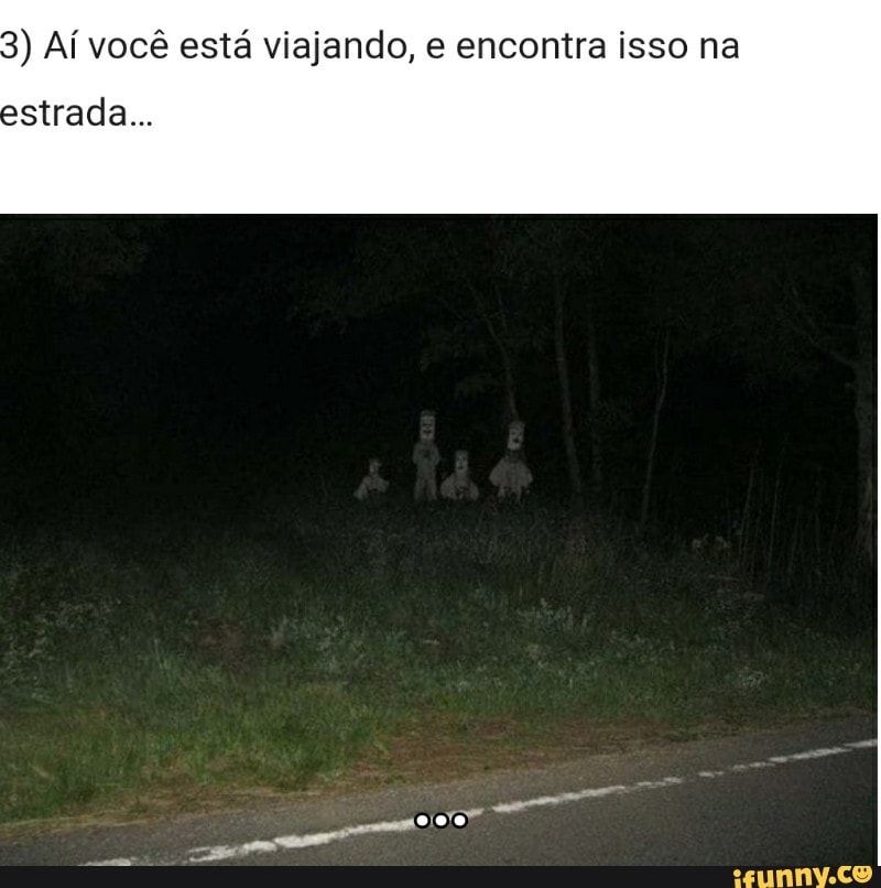Aí você está viajando, e encontra isso na
estrada...