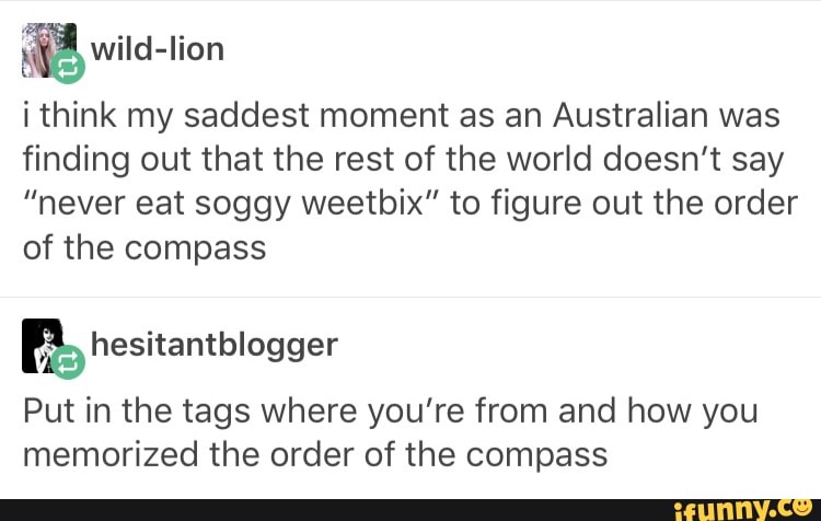ªwiid Iion I Think My Saddest Moment As An Australian Was Finding Out That The Rest