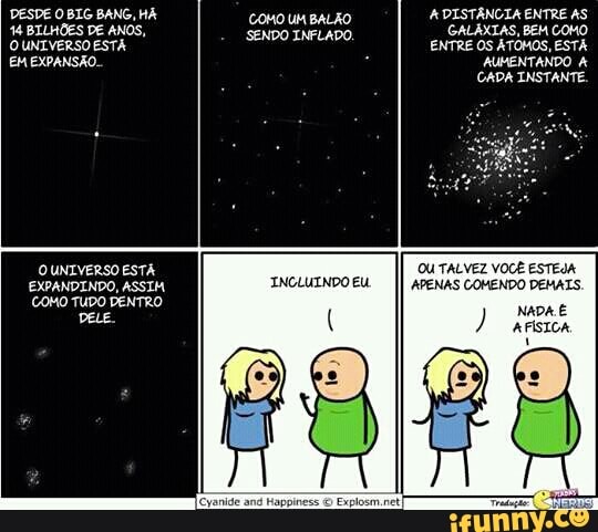 "4 BILHÕES DE ANOS,
O UNIVERSO EST
GALÁXIAS, BEM COMO
ENTRE OS ATOMOS, ESTA