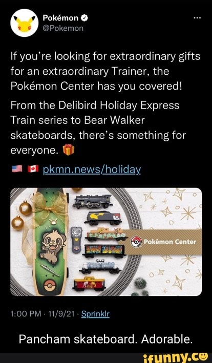 Pokémon Center × Bear Walker: Pancham Skateboard