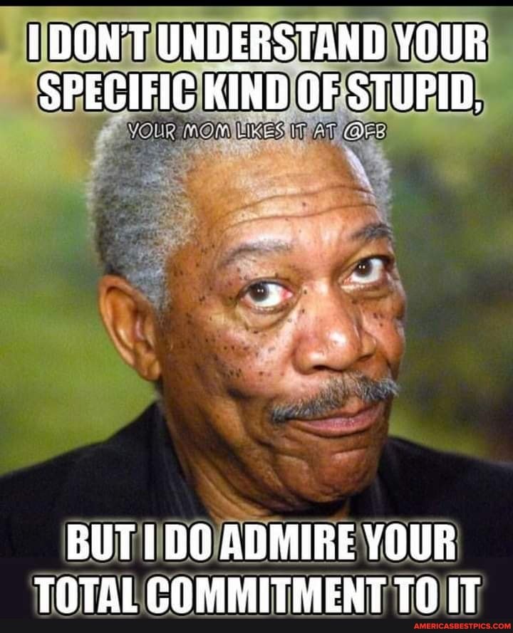 DONT UNDERSTAND YOUR SPECIFIC KIND OF STUPID,
BUT1 DO ADMIRE YOUR TOTAL COMMITMENT TOUT