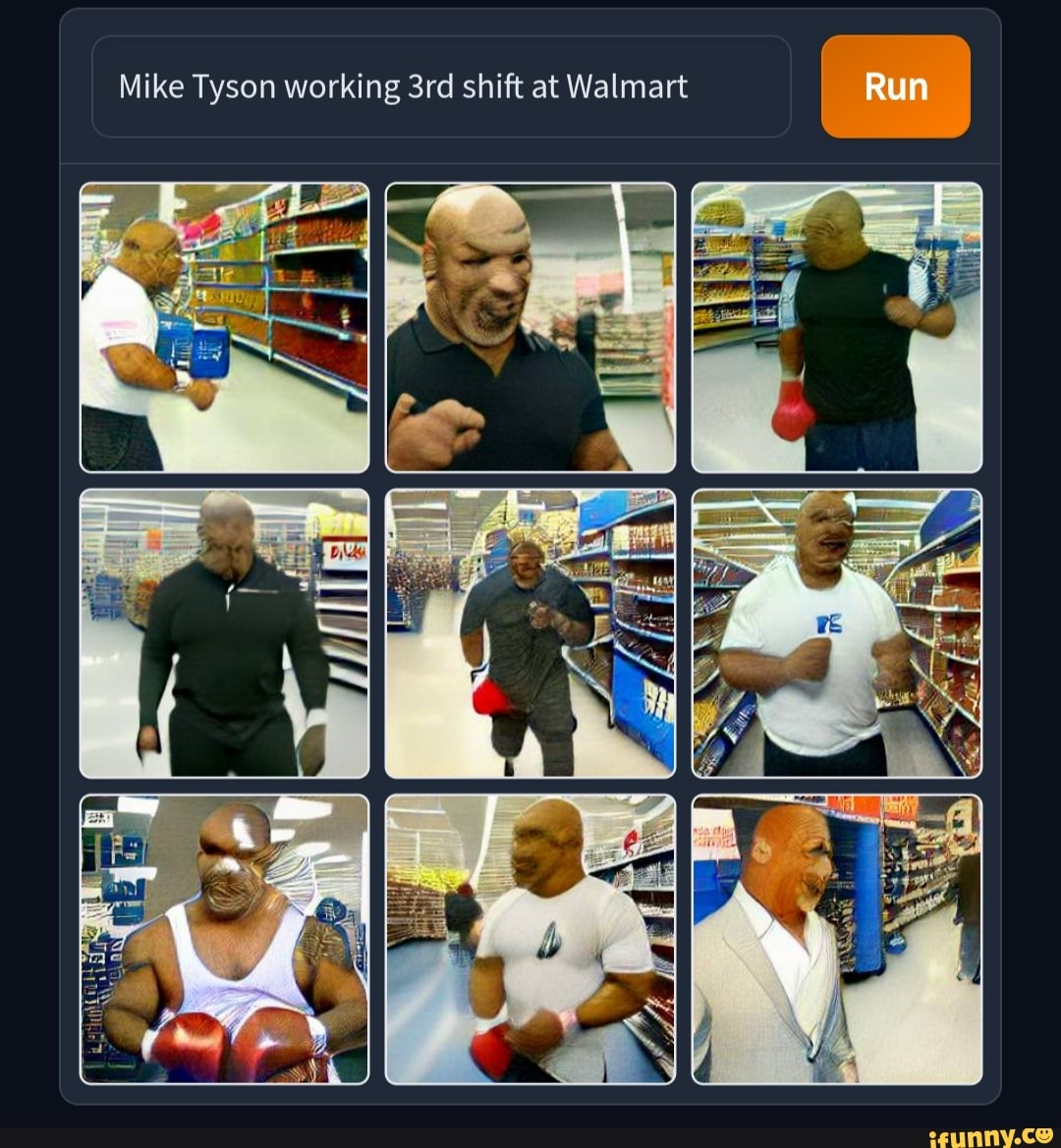 Mike Tyson working shift at Walmart Run iFunny
