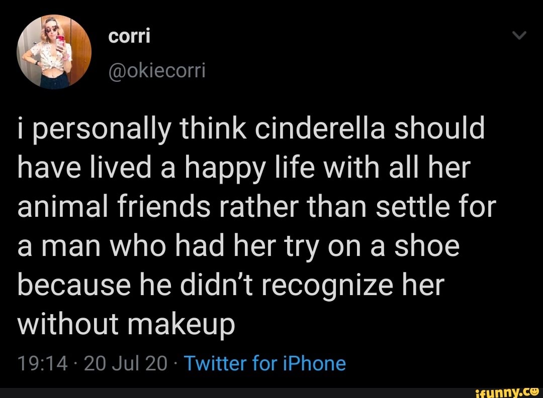 I personally think cinderella should have lived a happy life with all her  animal friends rather, image size:1080x793