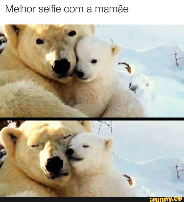 Melhor selfie com a mamãe
