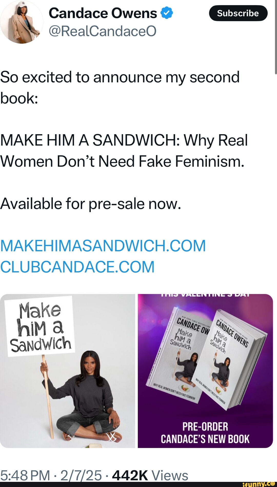Candace Owens RealCandaceO So excited to announce my second book