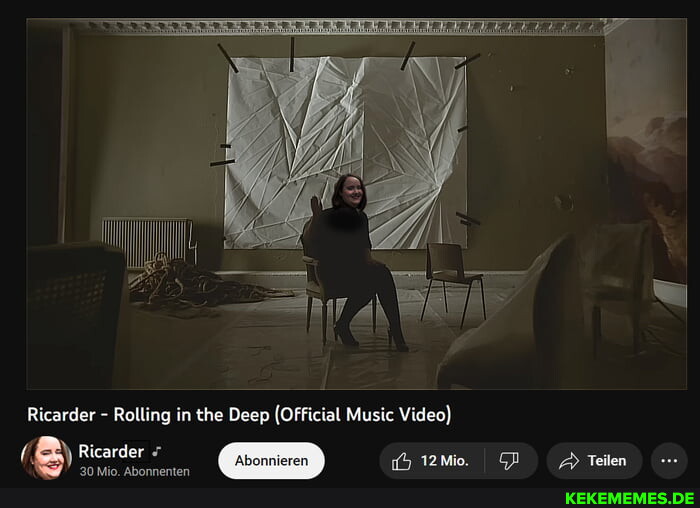 Ricarder - Rolling in the Deep (Official Music Video) BB) Ricarder 30 Mio. Abonn