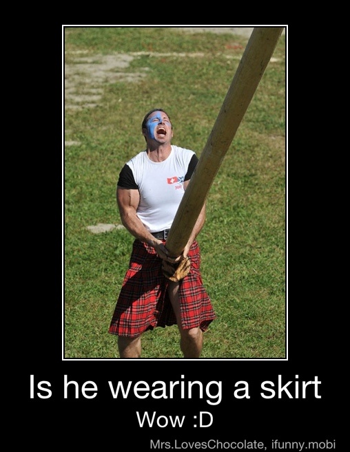 Is he wearing a skirt - Is he wearing a skirt
Wow :D