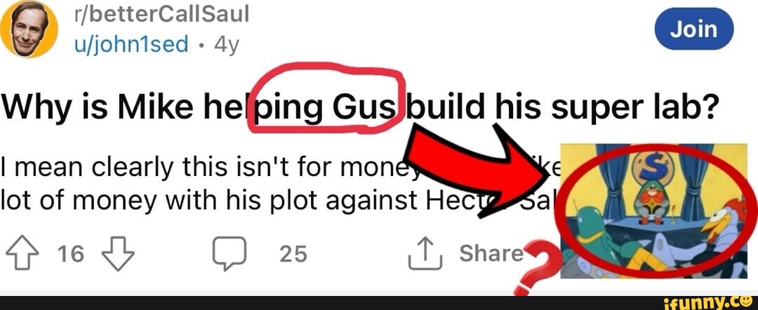 Superlab Gus Why is Mike hefing Gus his super lab? I ufiohnised I mean clearly this ...