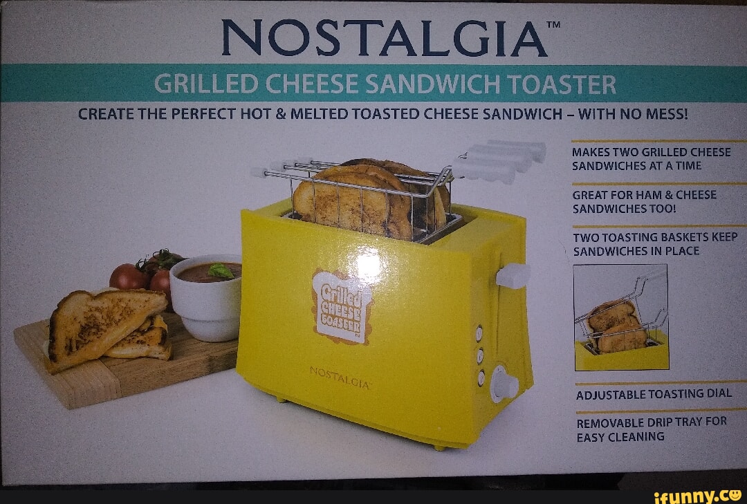 Nostalgia Tcs2 Grilled Cheese Sandwich Toaster (Yellow)