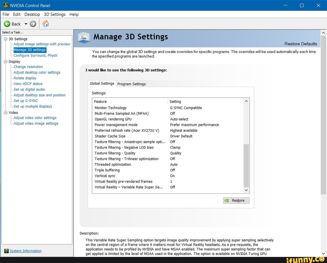 Best NVIDIA Control Panel settings, visibility, anti-aliasing ...