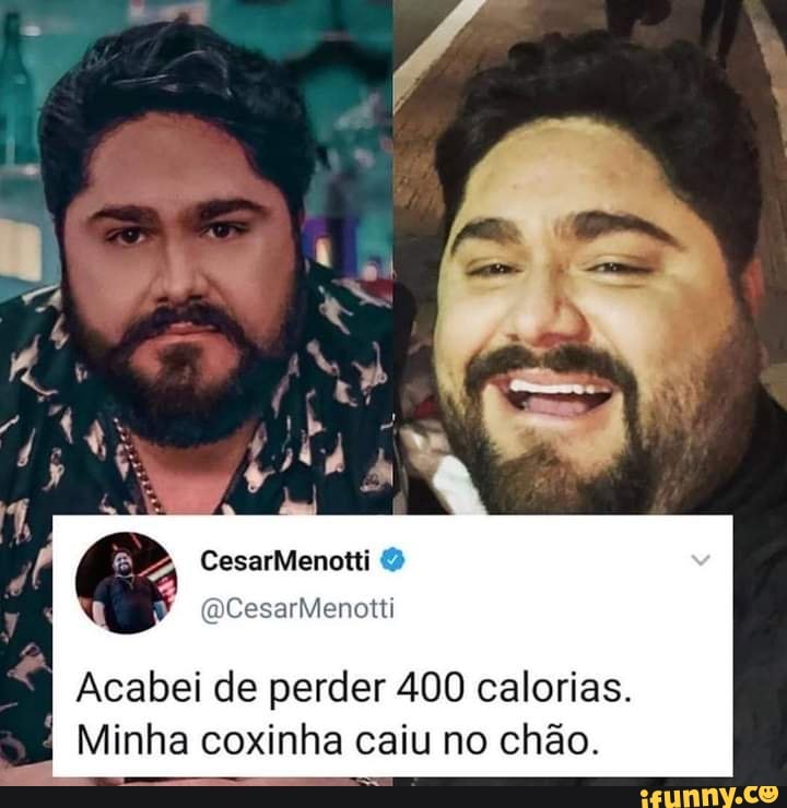 Acabei de perder 400 calorias.
Minha coxinha caiu no chão.