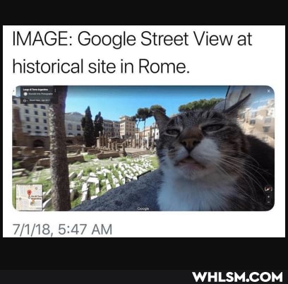 IMAGE: Google Street View at historical site in Rome.
AM