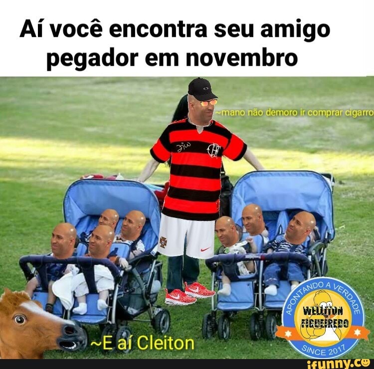 Aí você encontra seu amigo
pegador em novembro
