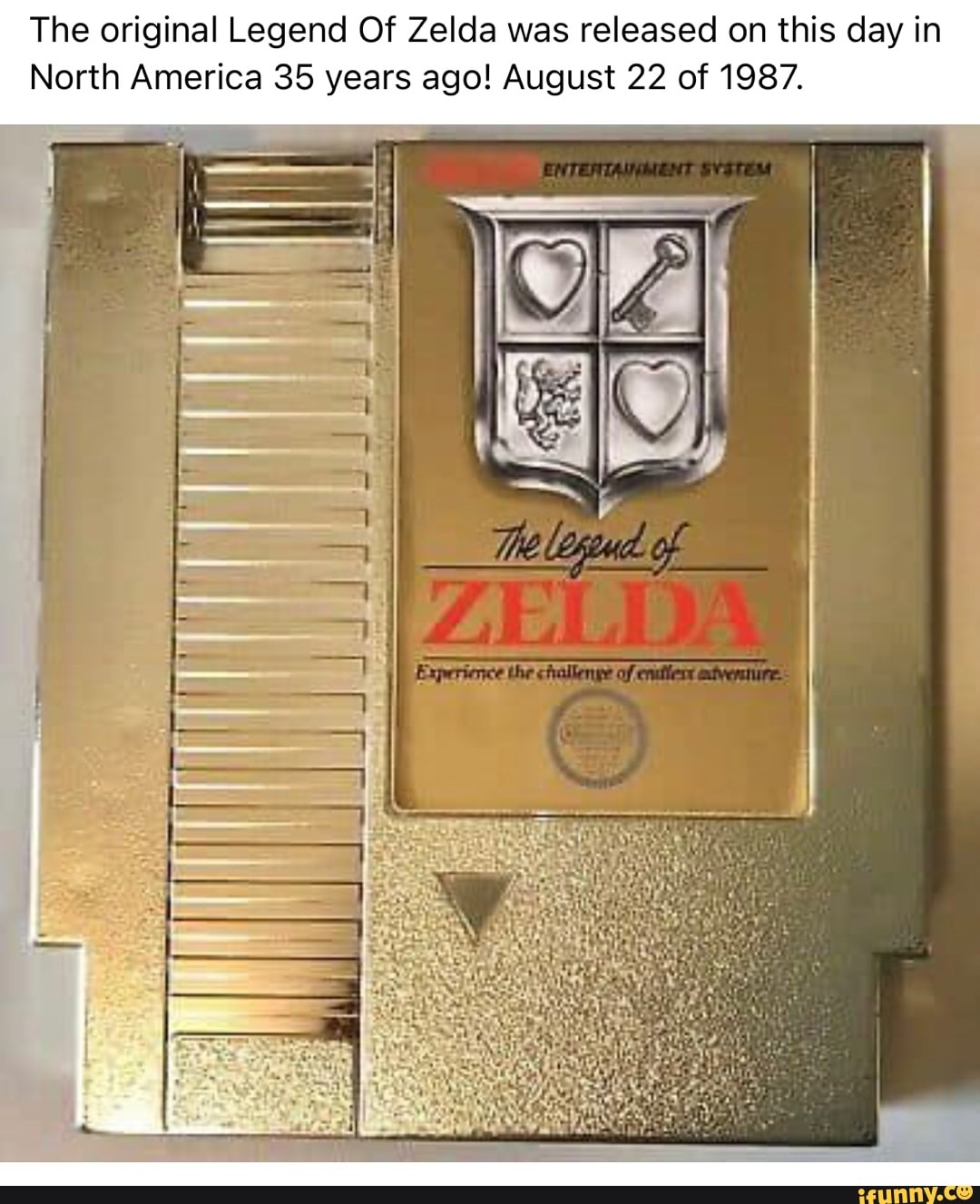 The original Legend Of Zelda was released on this day in North America