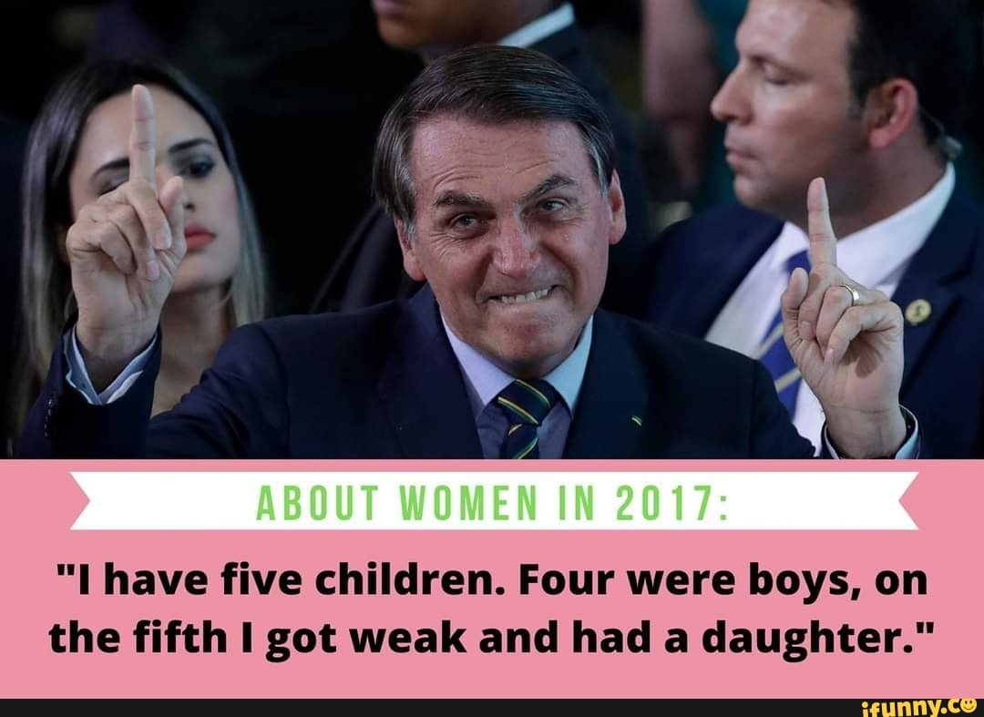 JUT WOMEN IN 2017
"I have five children. Four were boys, on the fifth got weak and had a daughter."