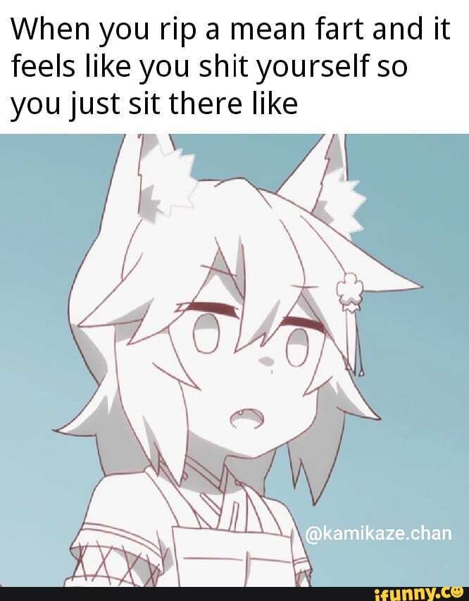 When you rip a mean fart and it feels like you shit yourself so you just sit there like