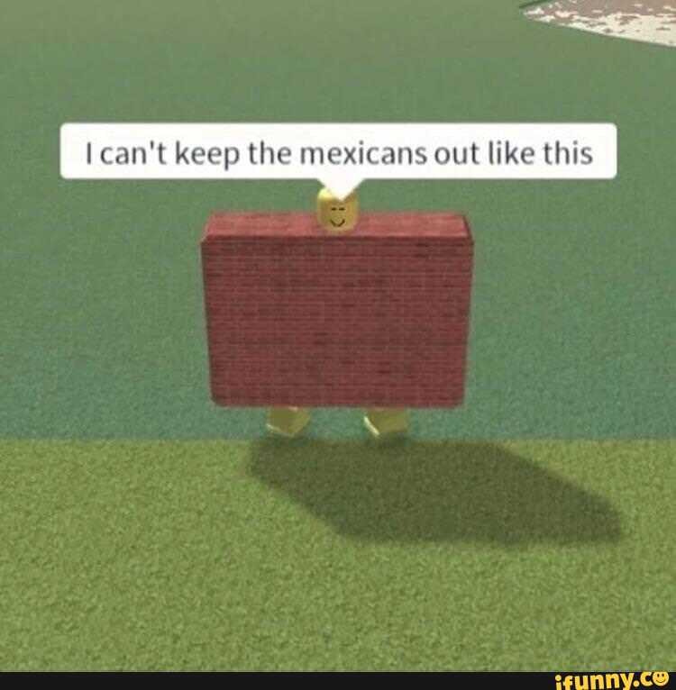 #Roblox #Gaming #Meme #Memes #Offensive - can't keep the mexicans out