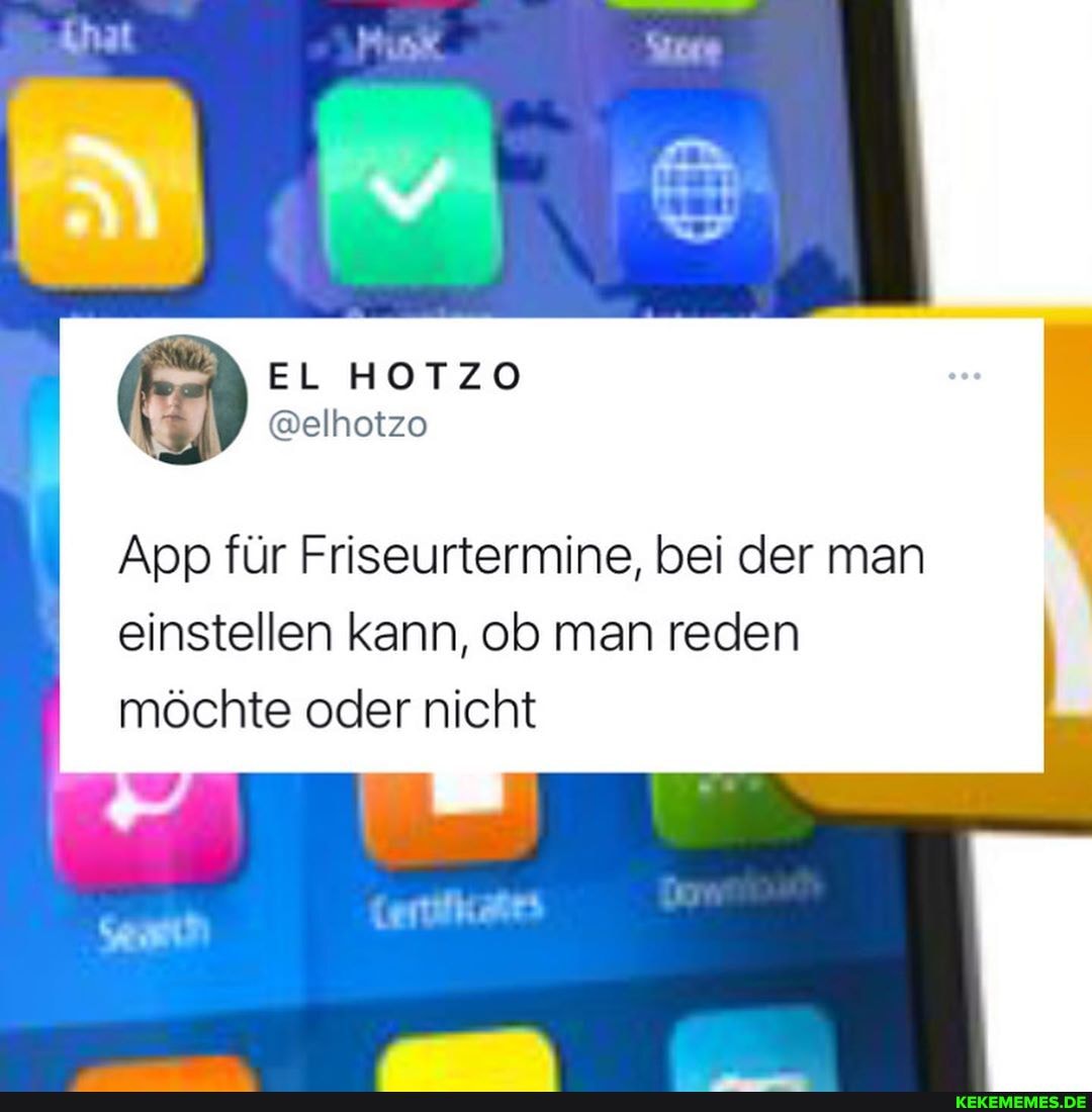 App für Friseurtermine, bei der man einstellen kann, ob man reden möchte oder nicht