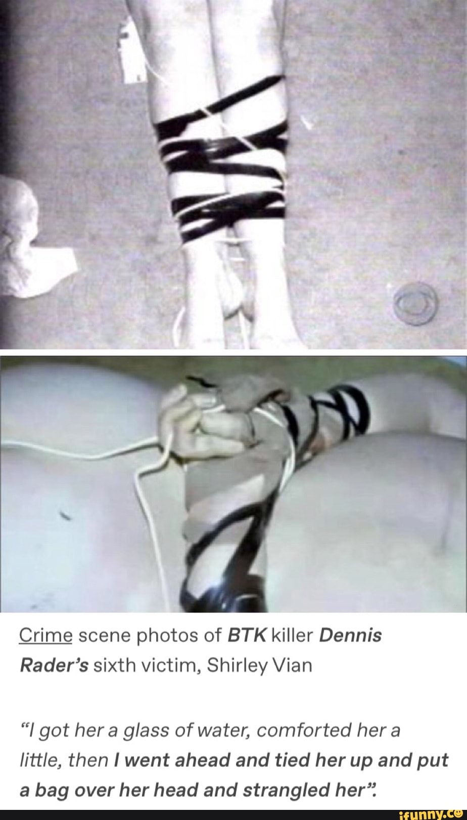 Crime Scene Photos Of Btk Killer Dennis Raders Sixth Victim Shirley