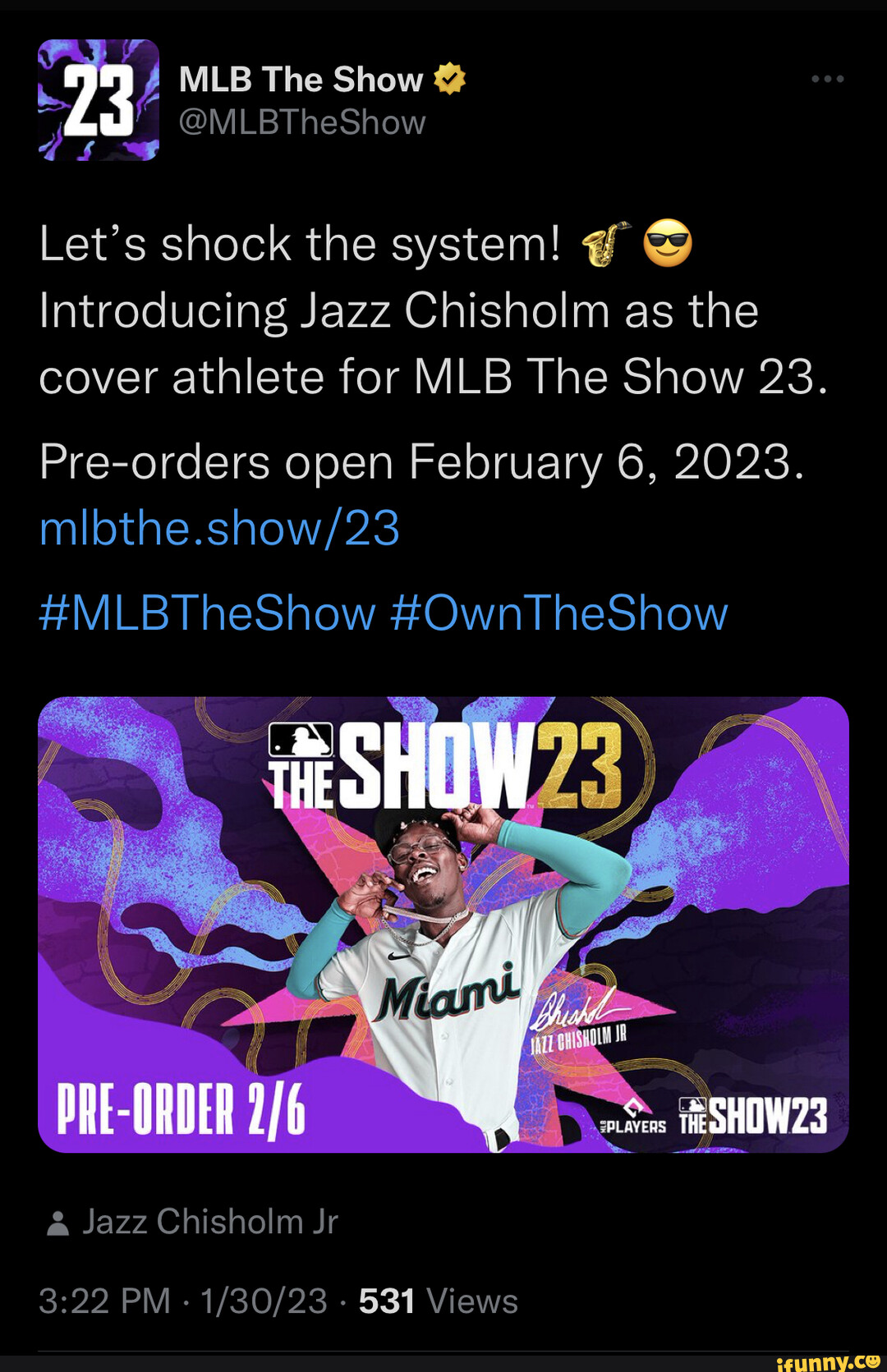 MLB The Show 23 announced with the reveal of Jazz Chisholm Jr on the cover  — Maxi-Geek