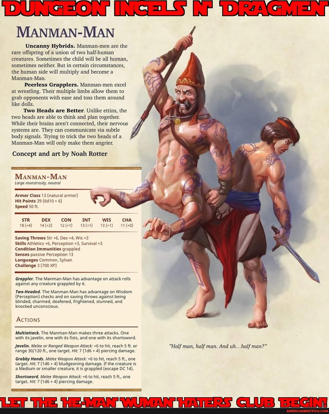 RAGMEN MANMANMAN Uncanny Hybrids. Manmanmen are the rare offspring of