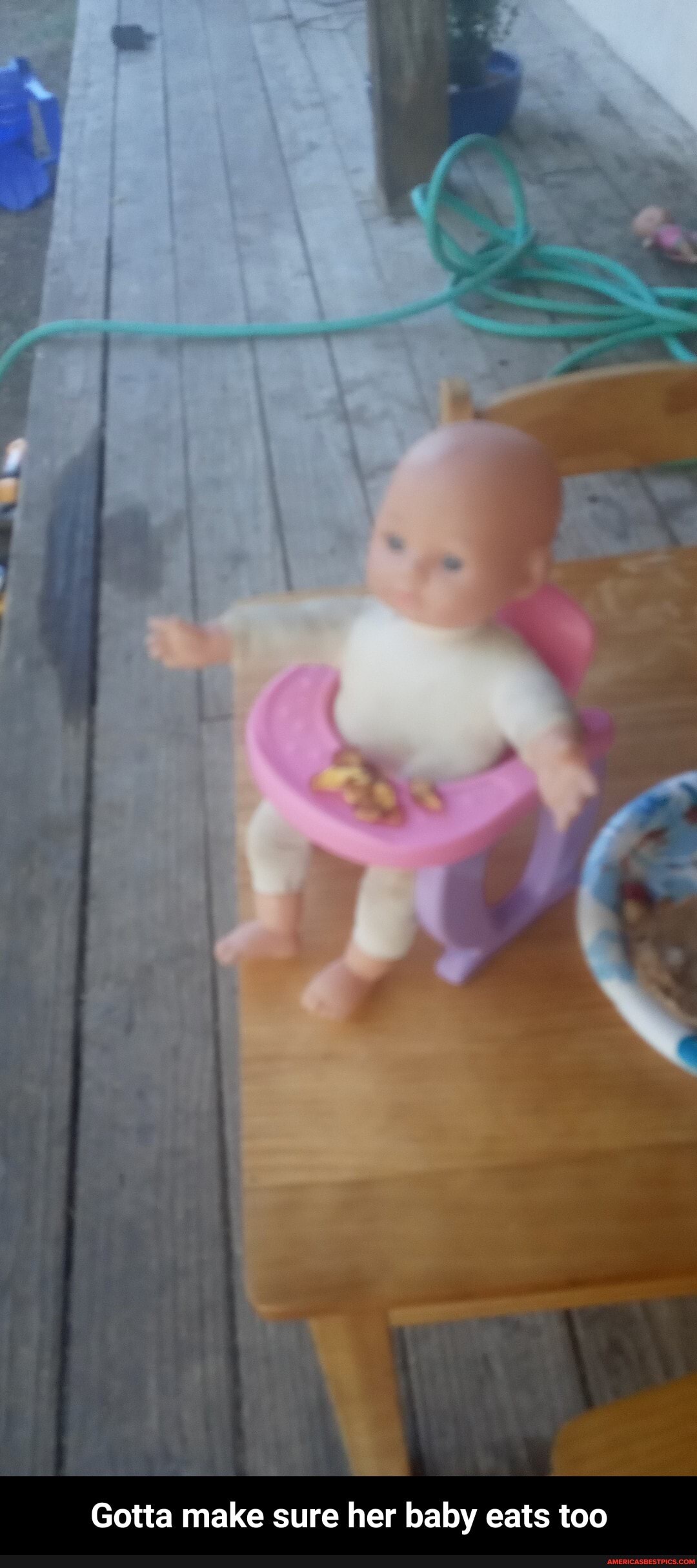 Gotta make sure her baby eats too - Gotta make sure her baby eats too