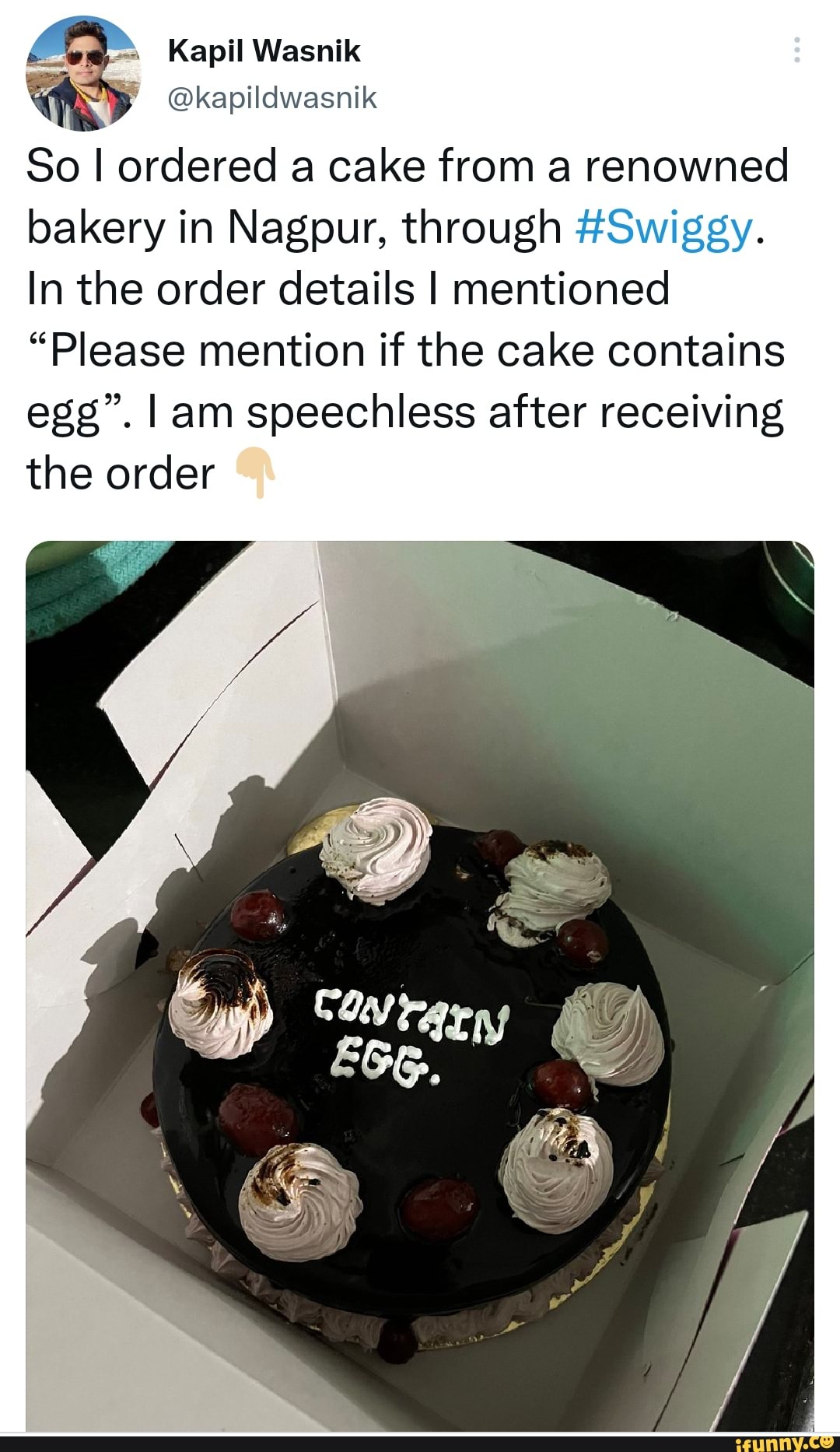 11-Yr Kid Orders Cake From Swiggy, Later Gets To Know The Shop Does Not  Even Exist - RVCJ Media
