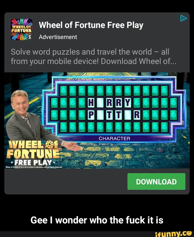 %% Wheel of Fortune Free Play Furull Wm Advertisement Solve word puzzles an...