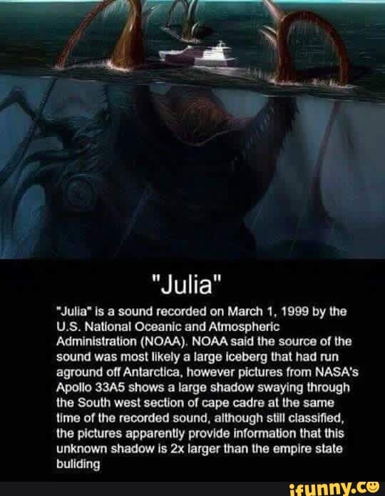 "Julia" "Julia" is a sound recorded on March 1, 1999 by the U.S