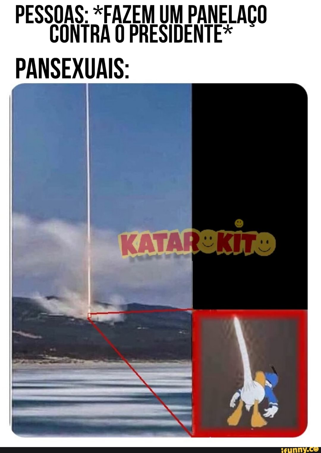 PESSOAS: "FAZEM UM PANELAÇO CONTRA O PRESIDENTE*
PANSEXUAIS: