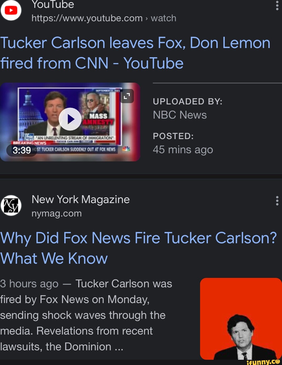 YouTube Watch Tucker Carlson Leaves Fox, Don Lemon Fired From CNN ...