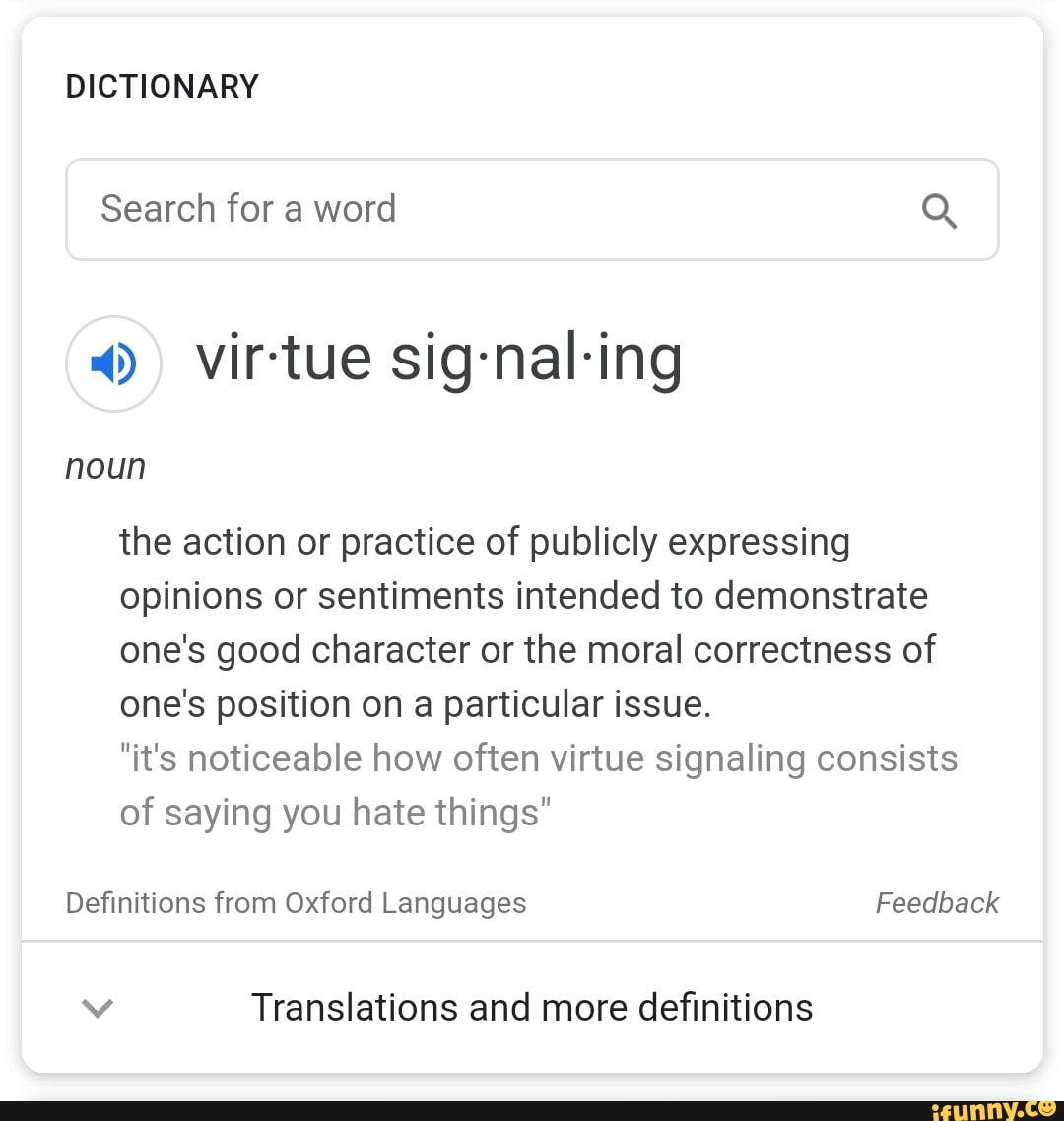 DICTIONARY the action or practice of publicly expressing opinions or