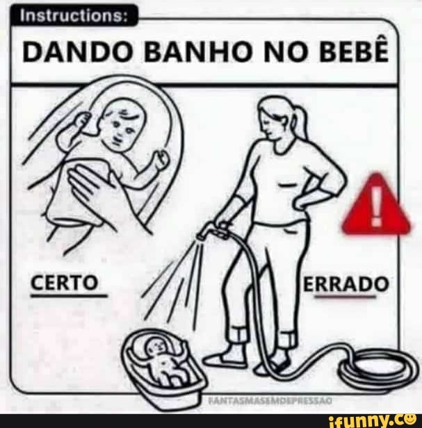 Instructions
DANDO BANHO NO BEBÊ