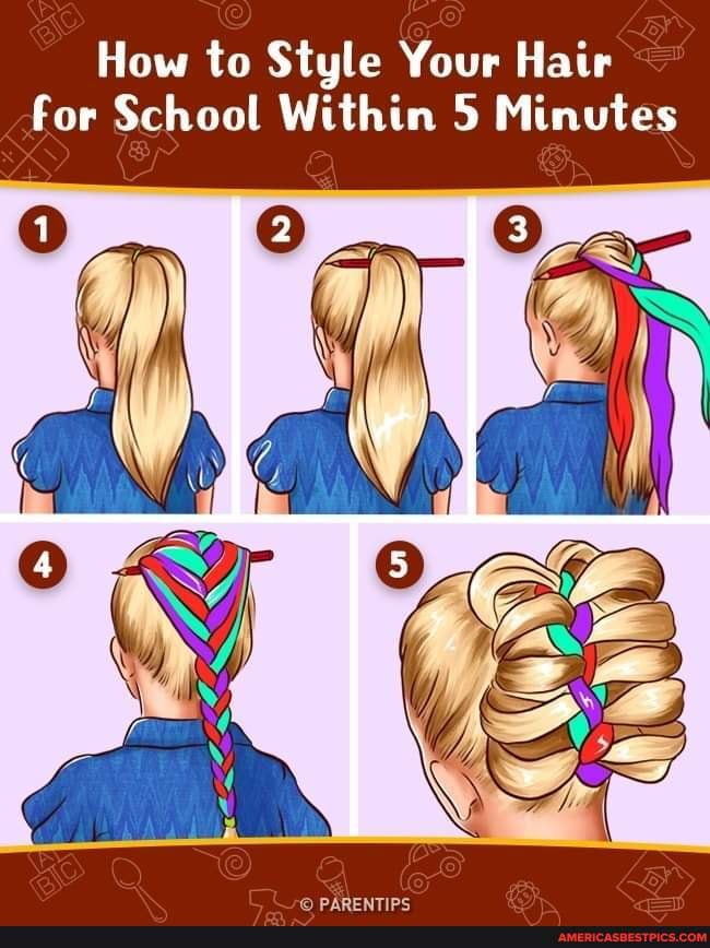 How to style your hair for school within 5 minutes. - How to Style Your Hair  for School Within 5 Minutes 