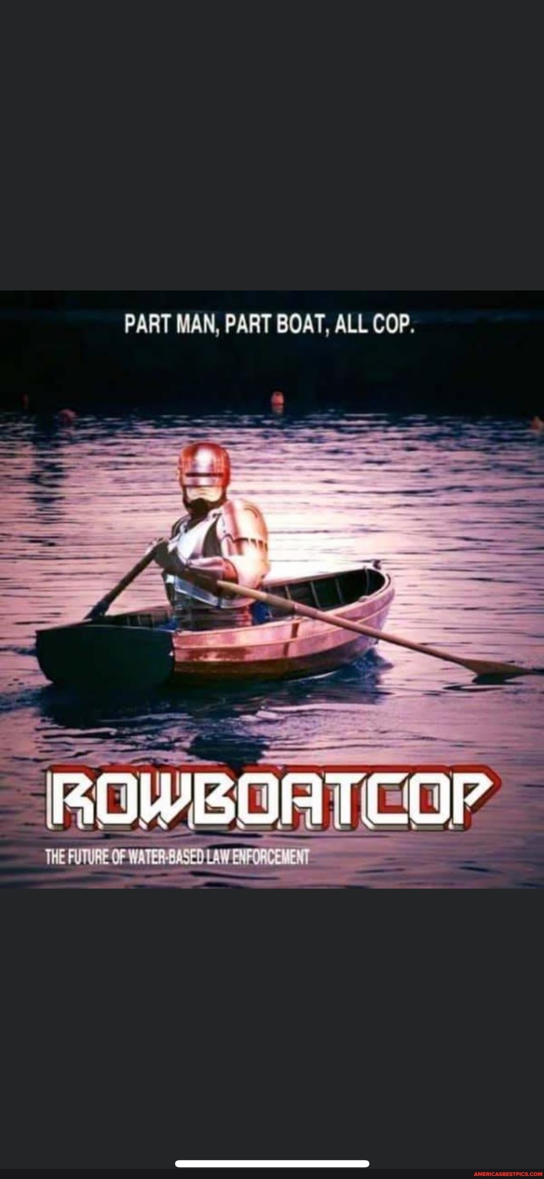 PART MAN, PART BOAT, ALL COP.
THE FUTURE OF cor