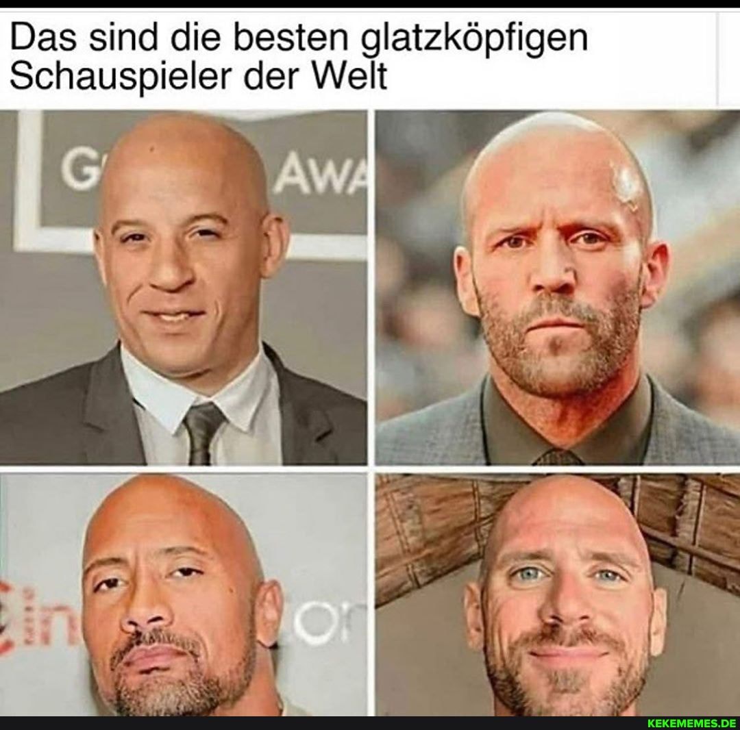Das sind die besten glatzköpfigen
Schauspieler der Welt