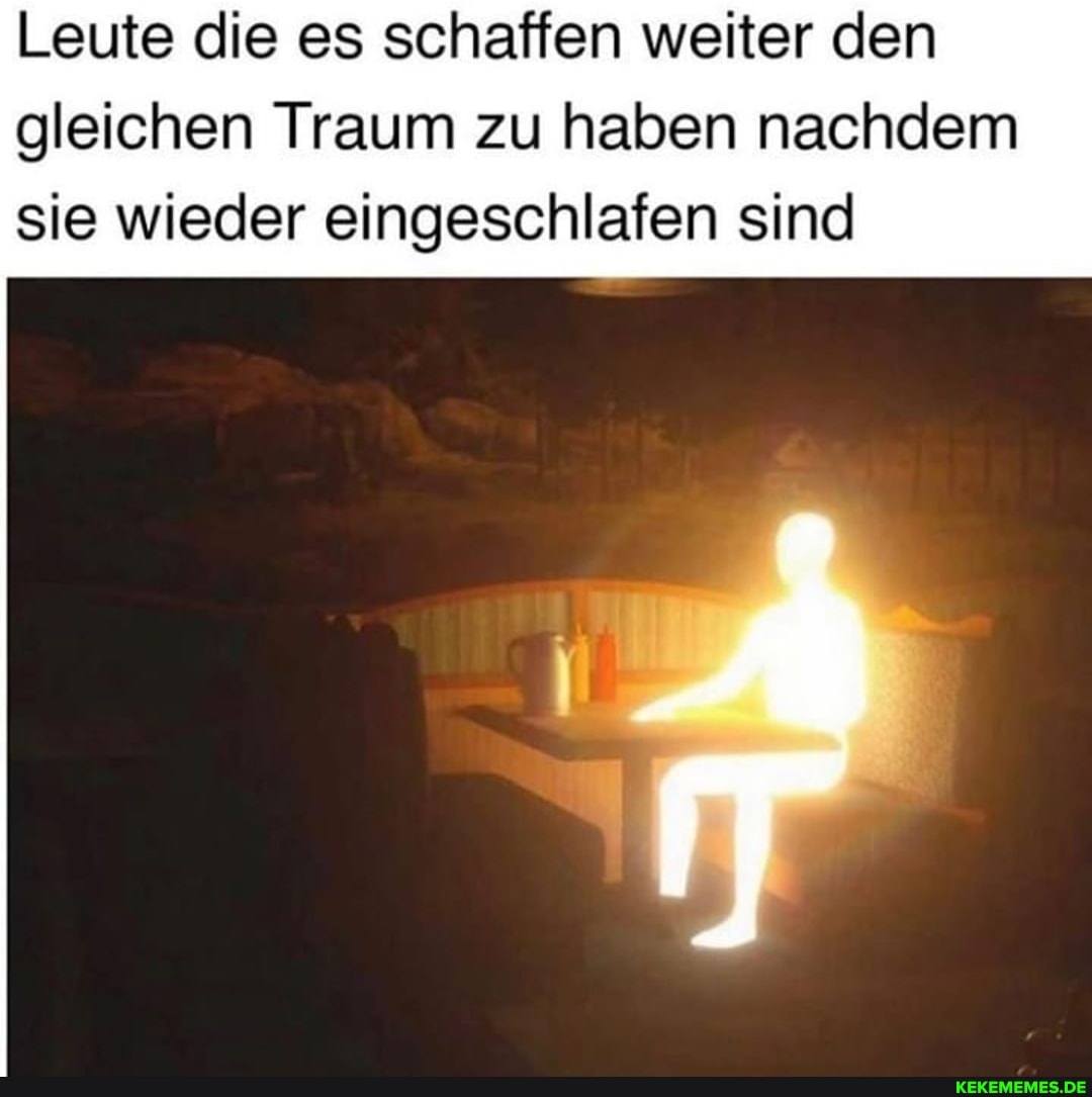 Leute die es schaffen weiter den gleichen Traum zu haben nachdem sie wieder eingeschlafen sind