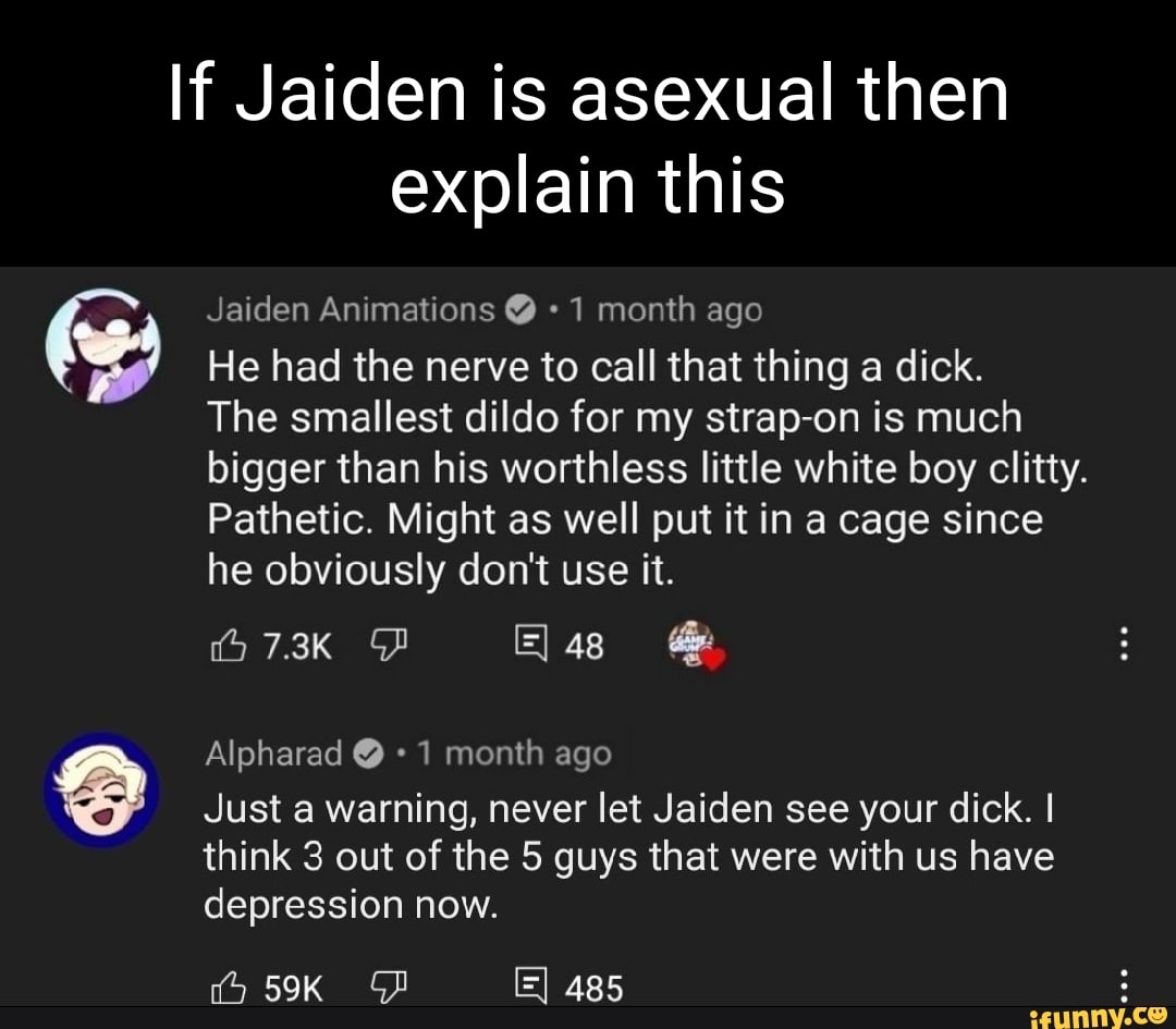 Playful Jaiden meme with a suggestive twist