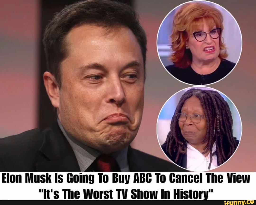 Elon Musk Is Going To Buy ABC To Cancel The View "It's The Worst TV Show In  History" - iFunny