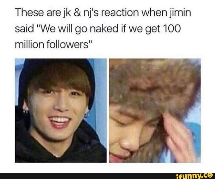 These are jk & nj's reaction when jimin said 