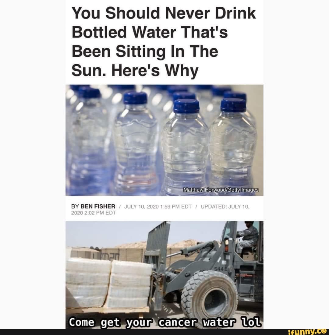 You Should Never Drink Bottled Water That's Been Sitting In The Sun