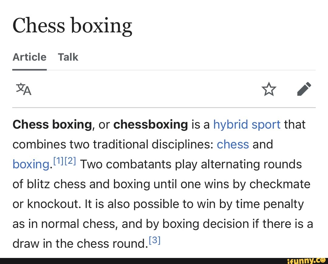 Chess boxing scores a knockout, Gallery