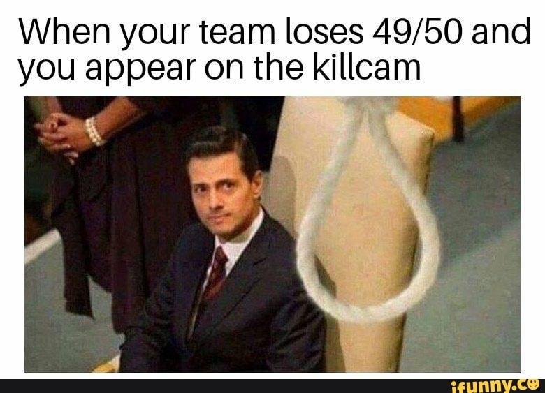When your team loses 49/50 and
you appear on the SN
