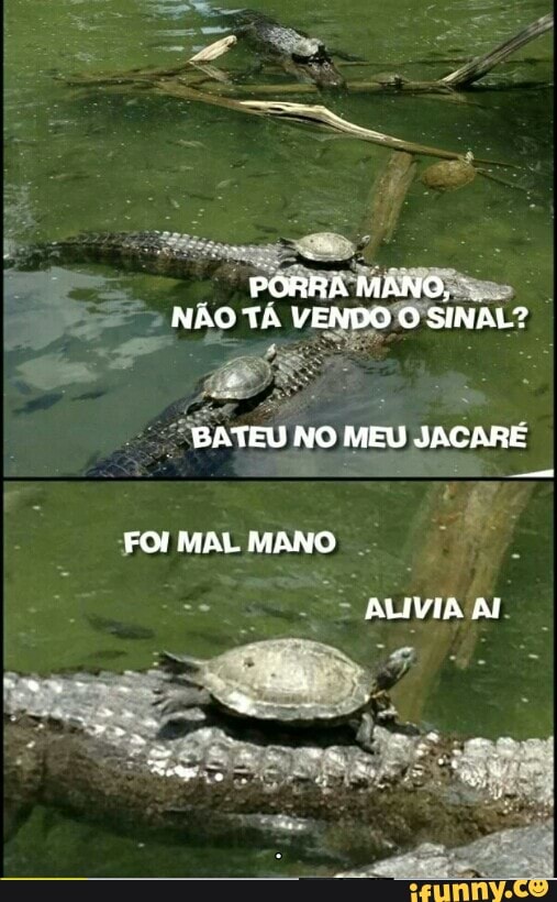 ua O ATEU NO MEU JACARÉ
FOI MAL MANO